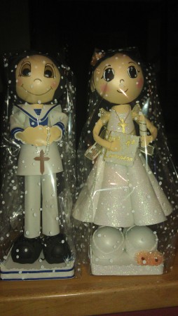 niños de comunion de goma eva